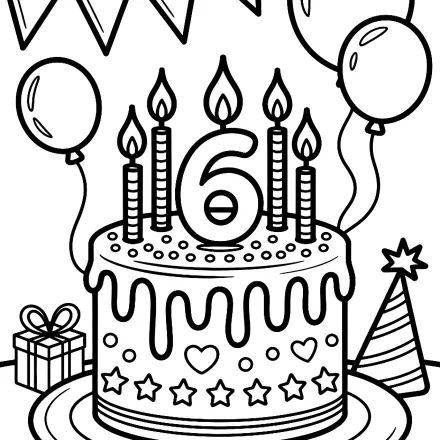 Kleurplaat 6 jaar