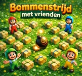 Bommenstrijd met vrienden