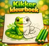 Kikker kleurboek