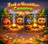 Zoek de Verschillen: Camping