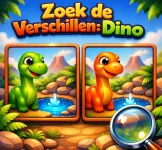 Zoek de Verschillen: Dino