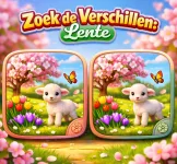 Zoek de Verschillen: Lente
