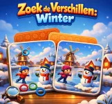Zoek de Verschillen: Winter