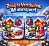 Zoek de Verschillen: Wintersport